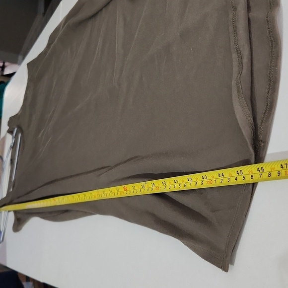 Torrid Womens Dress Tunic Torrid Size 2 Olive Green Maxi Slit Sides Tank Top - Picture 5 of 9